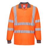 Hi-Vis Long Sleeve Polo Shirt